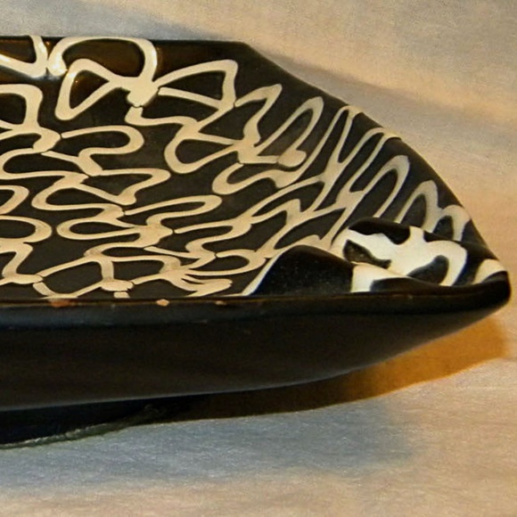 Vintage Spaghetti Swirl Pattern Ashtray Italy - Picture 4 of 7